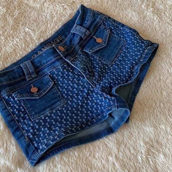 Rampage Sofie Mid-rise shorts size 7 - Picture 9 of 16